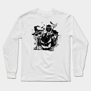 Creepy Halloween journeymen Long Sleeve T-Shirt